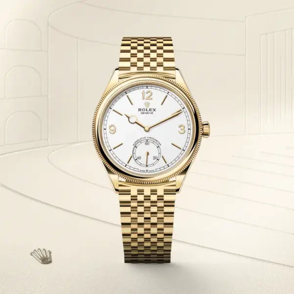 Rolex 1908 39mm, 18 ct yellow gold, polished finish M52508