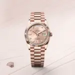 Rolex Day-Date Oyster, 36mm, Everose gold diamonds M128235